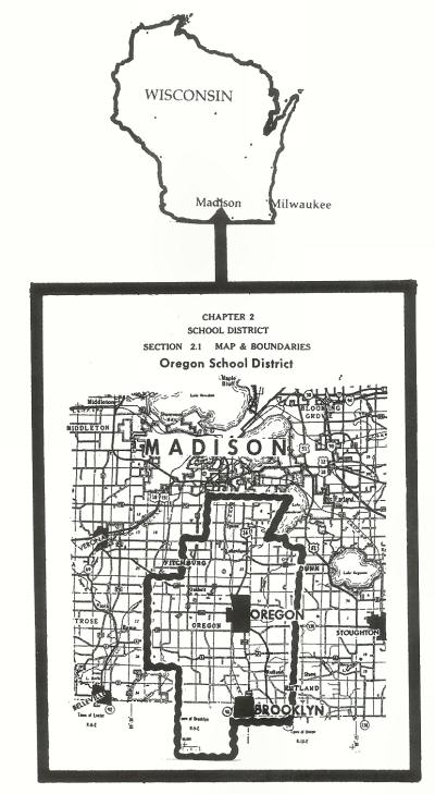 Map of the Oregon School District